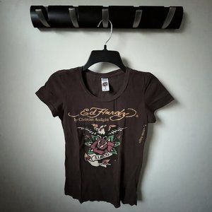 Ed Hardy Short-Sleeve T-Shirt (Brown)